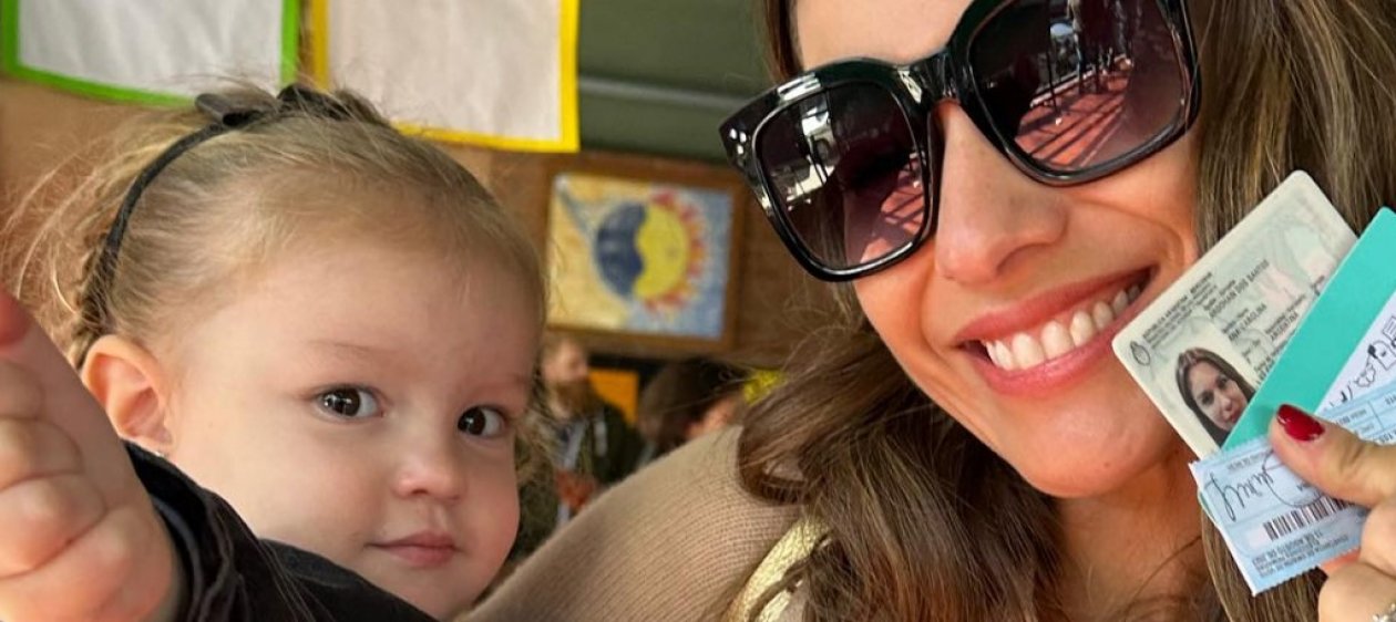 Video de hija de Pampita fue lo más tierno del día de elecciones en Argentina