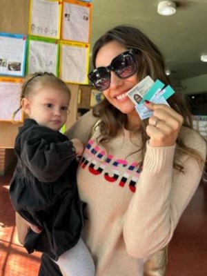 Video de hija de Pampita fue lo más tierno del día de elecciones en Argentina
