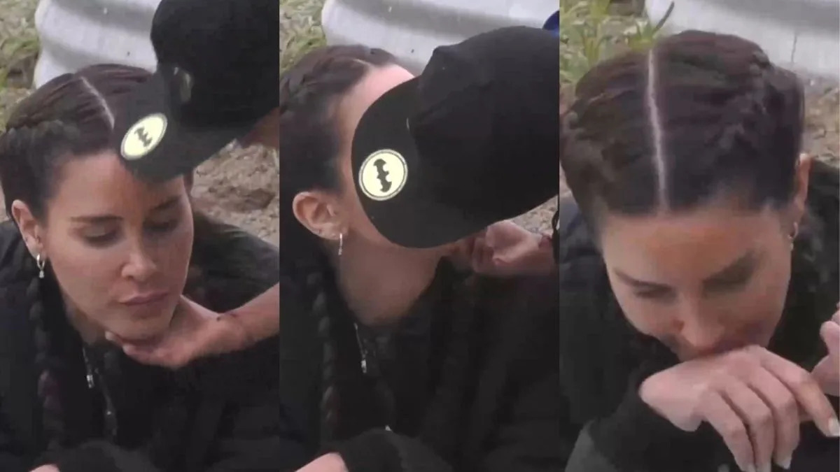 Miguelito besando a Fran Unfdurraga sin su consentimiento