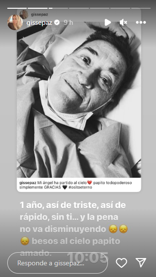 Captura de pantalla ig Gissella Gallardo