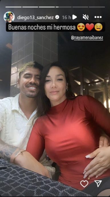 Diego Sánchez junto a su nueva pareja