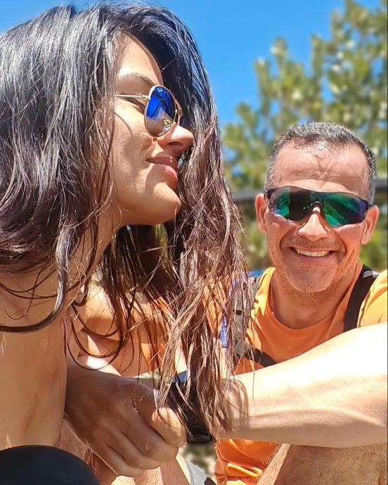 Iván y Olivia disfrutando del verano