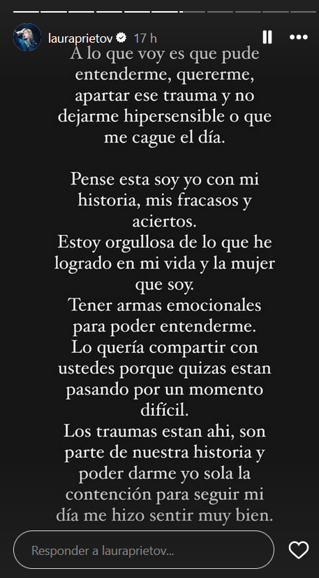 Historias de Laura Prieto donde relata el diagnóstico psiquiátrico que le dieron