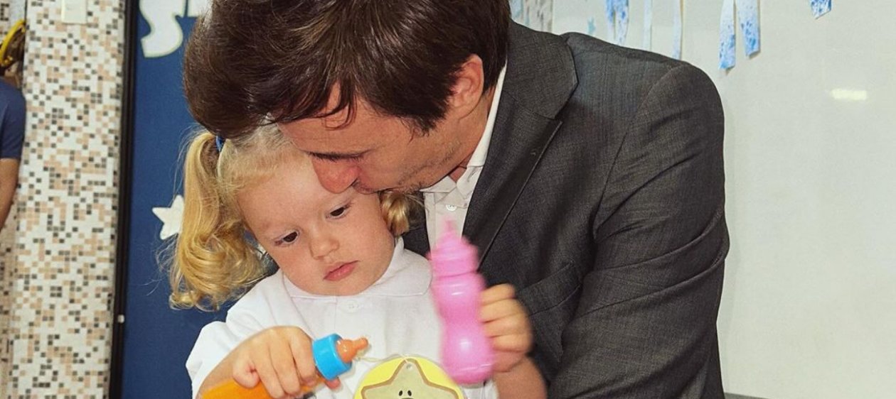 Pampita y Roberto García Moritán compartieron el primer día de clases de su hija