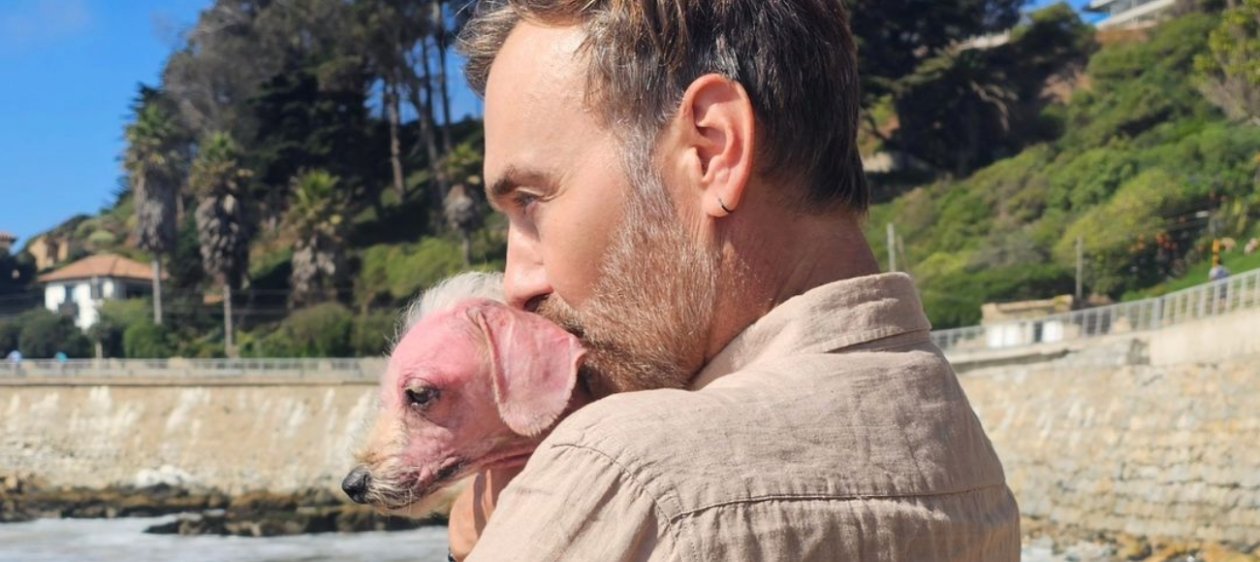 Jordi Castell presentó a la perrita que adoptó de los incendios de la V región: