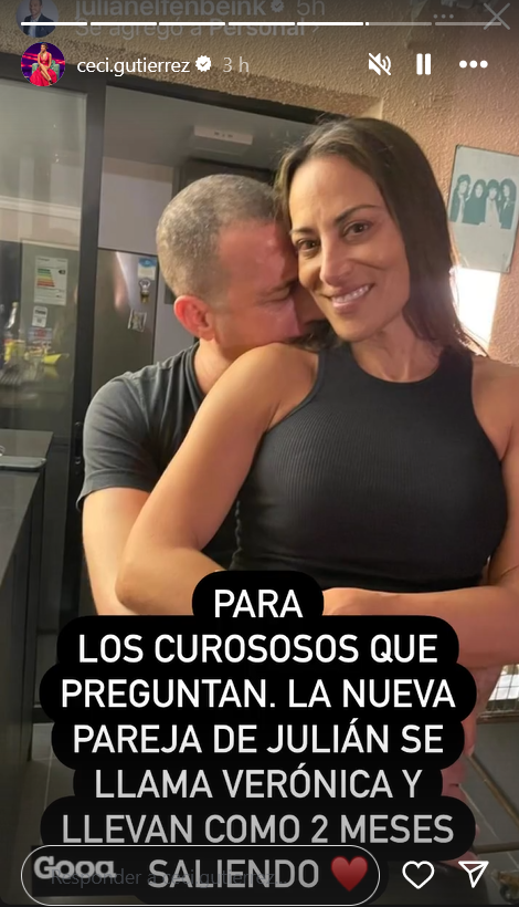 Historia de Cecilia Guitérrez explicando quién es la mujer que acompaña en la fotografía a Julián 