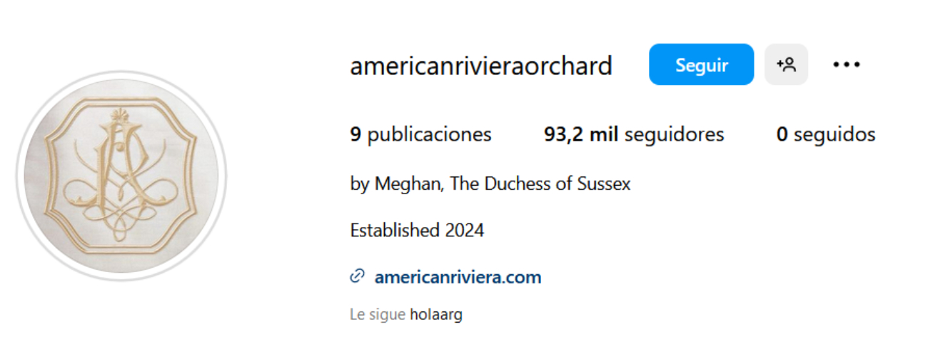 Perfil nuevo de Meghan Markle