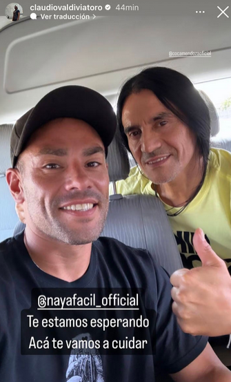 Historia de Claudio Valdivia que eliminó, donde brindaba su apoyo a Naya
