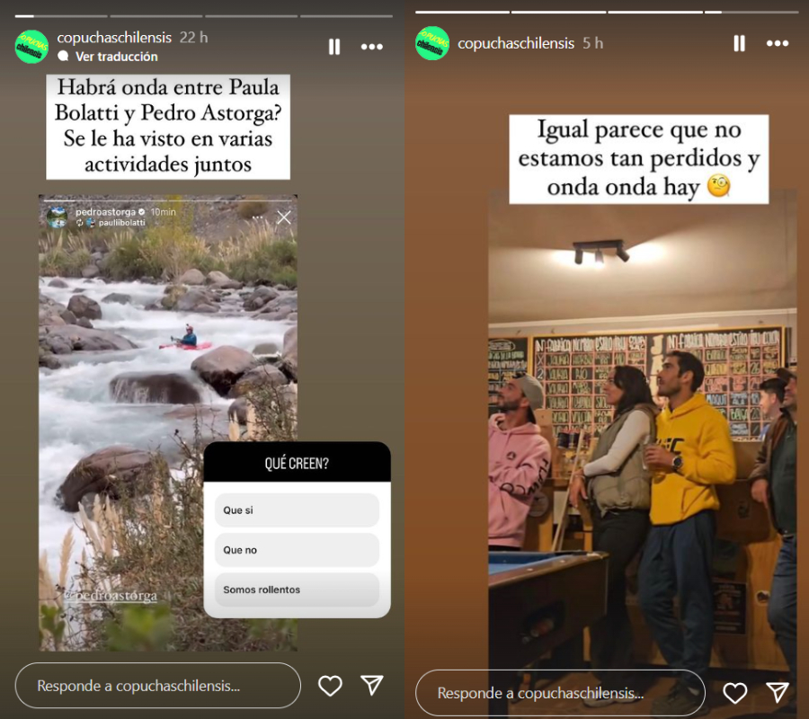 Historias de copuchaschilensis donde aparece Paula y Pedro muy cercanos