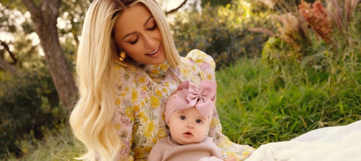 Paris Hilton mostró por primera vez el rostro de su bebé