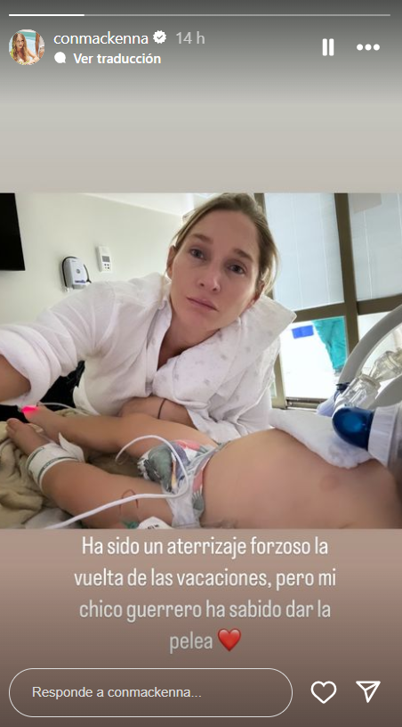 Historia de Constanza Mackenna revelando complejo momento familiar