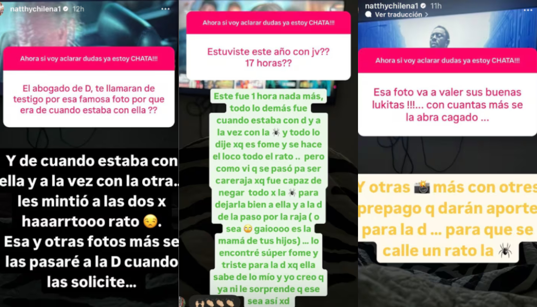 Natthy Chilena apoyando a Daniela Aránguiz