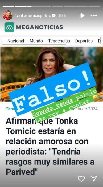 historia de Instagram de Tonka