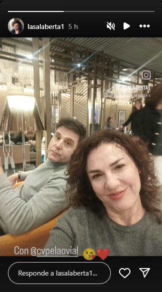 Fotos de BErta Lasala junto a su nueva pareja