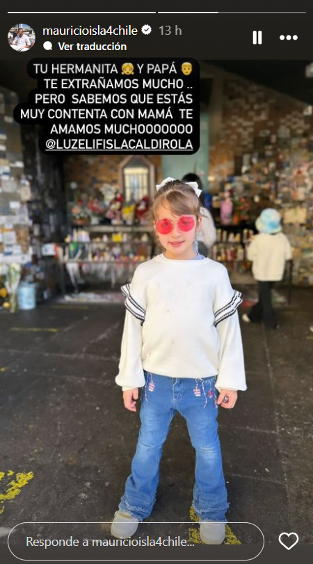 Historia de Mauricio Isla donde habla de su hija con Gala Caldirola, Luz Elif