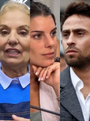 Juicio: Maite Orsini llegó a tribunales flanqueada por Jorge Valdivia y su suegra