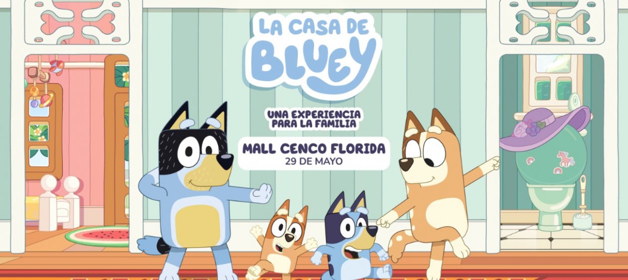 En mayo La Casa de Bluey llega por primera vez a Chile ¡Consigue tus entradas!