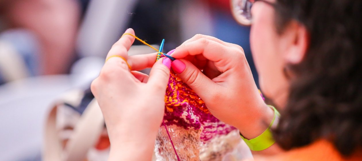 ¡Panorama con palillos! Expo Teje: Feria en el Parque Araucano