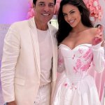 Emilia Dides se luce junto a Chayanne en la íntima celebración de Lele Pons