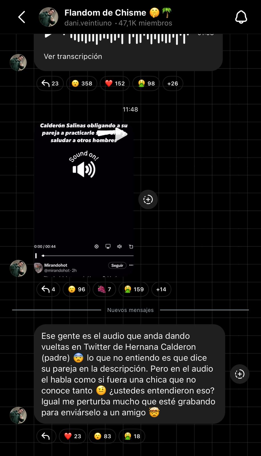 Audio compartido por Danilo 21 en su canal de difusión