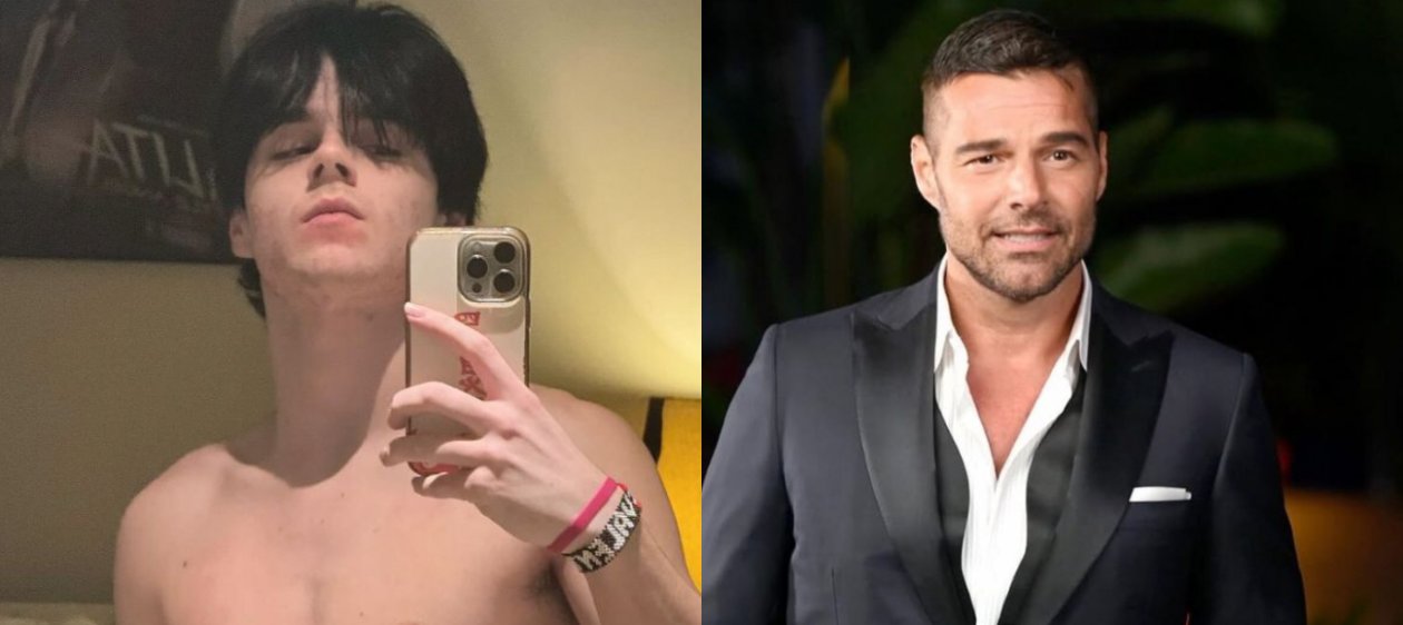 Ricky Martin impresiona con su físico y su hijo Valentino le sigue los pasos