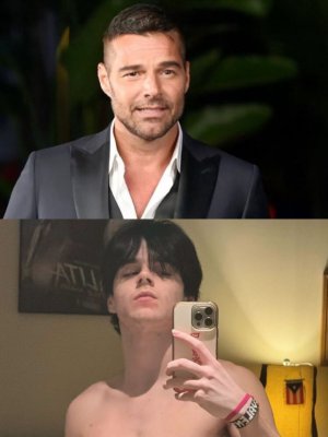 Ricky Martin impresiona con su físico y su hijo Valentino le sigue los pasos