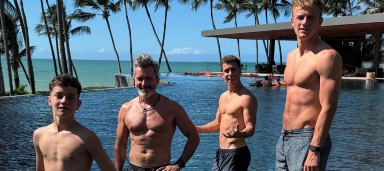 Cristián Sánchez sorprende con postales familiares desde Brasil y su hijo Facundo se roba todas las miradas