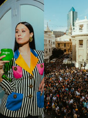 Francisca Valenzuela sorprendió a todos con un show en pleno Barrio París-Londres