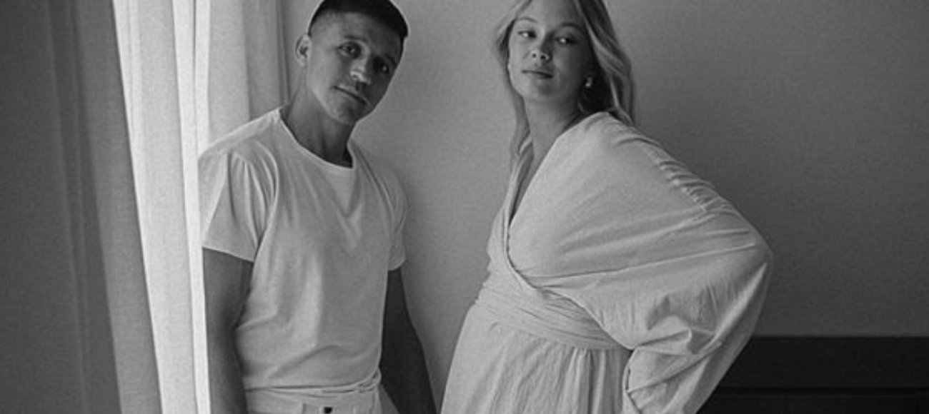 Así fue la revelación del sexo de la hijita de Alexis Sánchez y Alexandra Litvinova