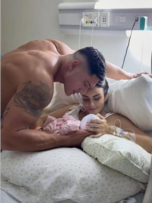 El inesperado detalle del parto de Emilia Dides que emocionó a sus seguidores